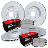 R1 Concepts WDUN2-02001 - Brake Rotor- Carbon Coated with Optimum Oe Pads
