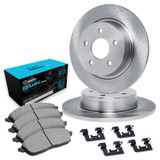 R1 Concepts WFWH1-42038 - E- Line Series Brake Rotor with Ceramic Brake Pads & Hdw