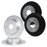 R1 Concepts WGPN2-47021 - Brake Rotor & Drum- D/S - Silver