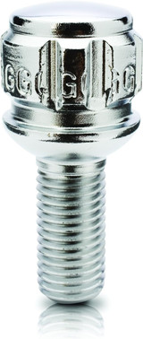 Gorilla Automotive 48175N - Ball Seat (R13) Lug Bolt Lock Set- 12mmx1.50 Chrome 25mm Thread Length Set of 4