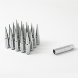 Gorilla Automotive SPK5-00916 - Small Diam Spline Spike Lug Nuts 13/16" & 7/8" Key 9/16"-18 Chrome Set of 20 Gorilla Automotive SPK5-00916 - Small Diam Spline Spike Lug Nuts 13/16" & 7/8" Key 9/16"-18 Chrome Set of 20