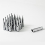 Gorilla Automotive SPKJP-00012 - Small Diam Spline Spike Lug Nuts 13/16" & 7/8" Key 1/2"-20 Chrome Set of 23 Gorilla Automotive SPKJP-00012 - Small Diam Spline Spike Lug Nuts 13/16" & 7/8" Key 1/2"-20 Chrome Set of 23