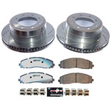 PowerStop K9212-36 - Z36 Truck and SUV Carbon-Fiber Ceramic Brake Pad and Drilled/Slotted Rotor Kit