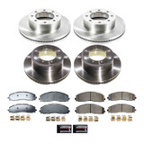 PowerStop KOE9225 - OE Stock Replacement Low-Dust Ceramic Brake Pad and Rotor Kit