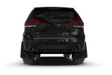 Rally Armor MF134-UR-BLK-MBK - 18-22 Jeep Grand Cherokee SRT Trackhawk Black UR Mud Flap - Metallic Black Logo