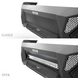 Go Rhino 341861T -  Element Front Bumper with Power Actuated Hide-Away Light Bar Mount - Textured Black