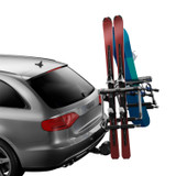 Thule 903300 - Tram Ski/Snowboard Rack (Req.  Hanging Hitch Bike Rack to Mount) - Black/Silver