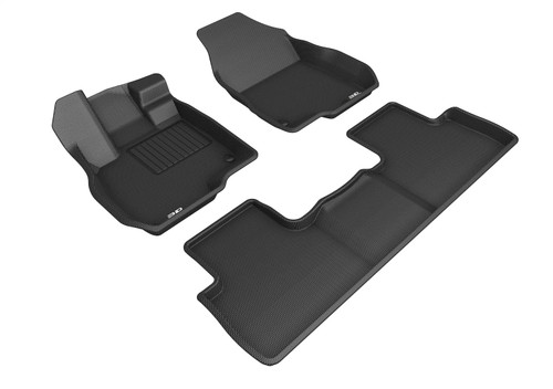 3D MAXpider L1AC01401509 - 2019-2020 Acura RDX Kagu 1st & 2nd Row Floormats - Black