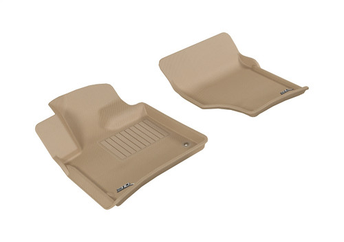 3D MAXpider L1AD02611502 - 2007-2015 Audi Q7 Kagu 1st Row Floormat - Tan