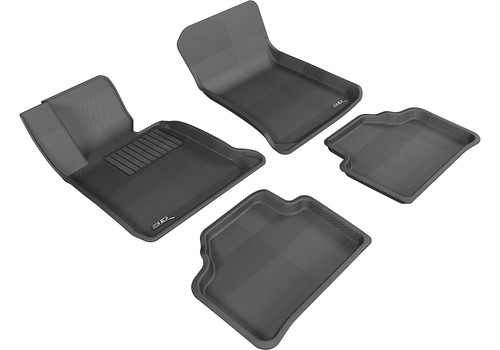 3D MAXpider L1BM04501509 - 2012-2015 BMW X1 E84 Kagu 1st & 2nd Row Floormats - Black