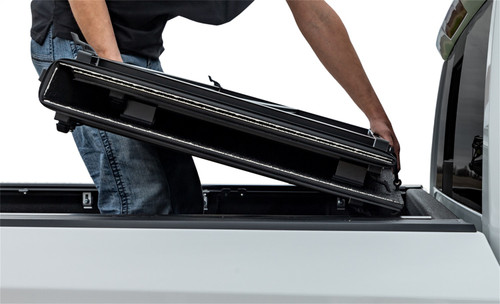 Access B0030019 - LOMAX Pro Series Tri-Fold Cover 17-19 Nissan Titan 5ft 6in Bed - Blk Diamond Mist