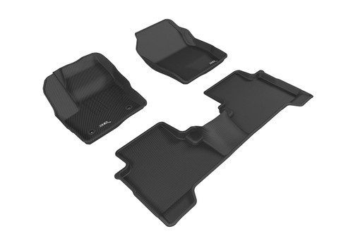 3D MAXpider L1FR10601509 - 2015-2019 Ford Escape Kagu 1st & 2nd Row Floormats - Black