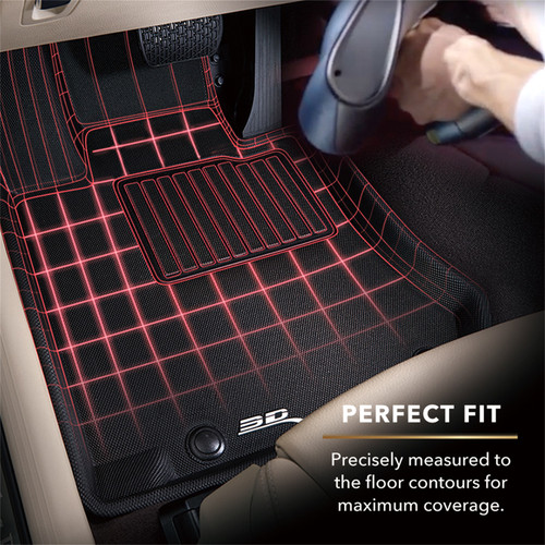 3D MAXpider L1JP00801501 - 2007-2013 Jeep Compass Kagu 1st & 2nd Row Floormats - Gray