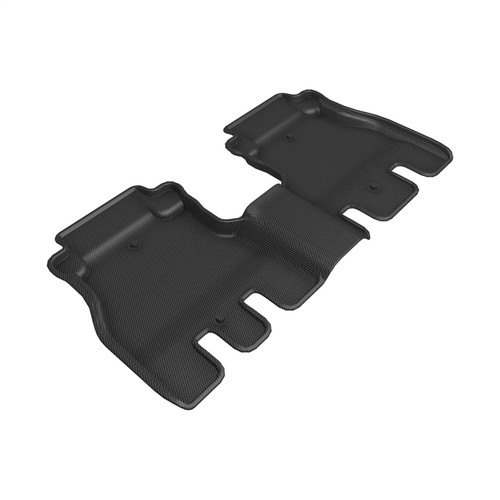 3D MAXpider L1JP01921509 - 2018-2020 Jeep Wrangler JL Unlimited Kagu 2nd Row Floormats - Black