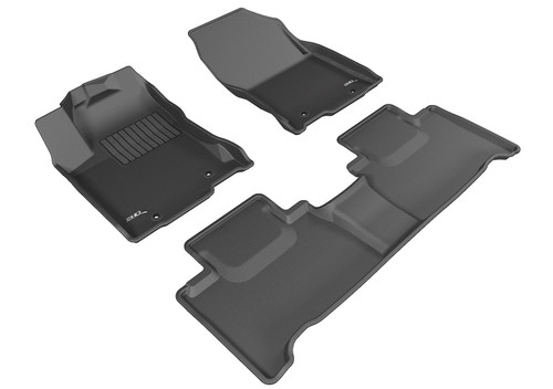 3D MAXpider L1LX05101509 - 2015-2020 Lexus NX/NX Hybrid Kagu 1st & 2nd Row Floormats - Black