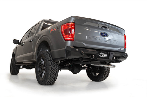 Addictive Desert Designs R191231280103 - 2021 Ford F-150 Stealth Fighter Rear Bumper w/ Back up Sensors