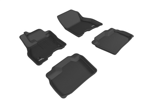 3D MAXpider L1NS09301509 - 2013-2019 Nissan Leaf Kagu 1st & 2nd Row Floormats - Black