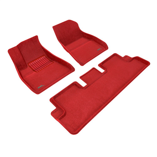 3D MAXpider L1TL02604003 - PREMIUM Floor Mat; Red; 3 pc.; 2 pc. Front Row; 1 pc. 2nd Row; 3D MAXpider L1TL02604003 - PREMIUM Floor Mat; Red; 3 pc.; 2 pc. Front Row; 1 pc. 2nd Row;