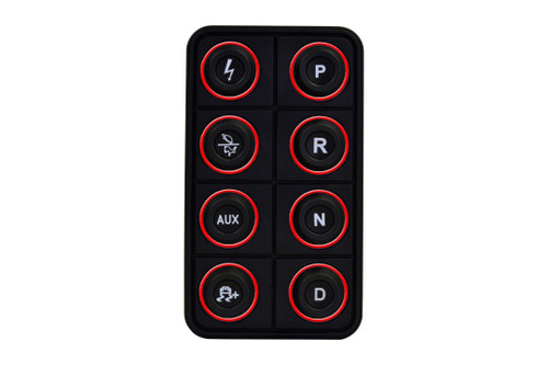 AEM 30-8400 - EV 8 Button Keypad CAN Based Programmable Backlighting