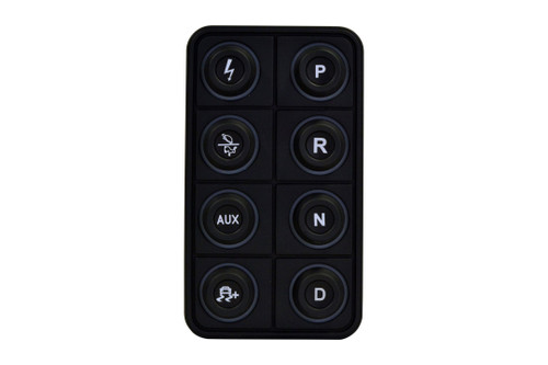 AEM 30-8400 - EV 8 Button Keypad CAN Based Programmable Backlighting