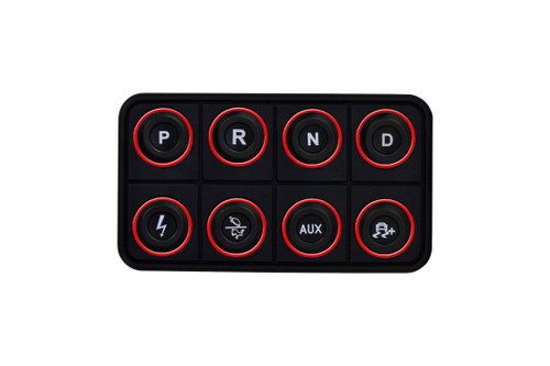 AEM 30-8400 - EV 8 Button Keypad CAN Based Programmable Backlighting