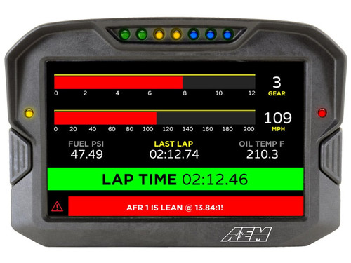 AEM 30-5700 - CD-7 Non Logging Race Dash Carbon Fiber Digital Display (CAN Input Only)