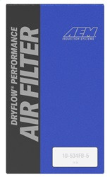 AEM Induction 21-2059DK - AEM 4 in x 9 in Dryflow Element Filter