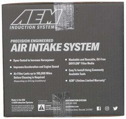AEM Induction 21-510C - AEM 03-06 Honda V6 LX & EX Silver Cold Air Intake
