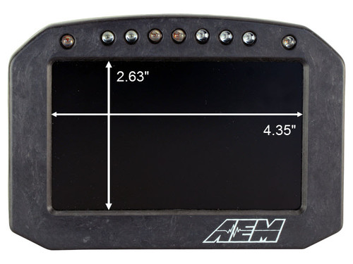 AEM 30-5602F - CD-5G Carbon Flush Digital Dash Display w/ Internal 20Hz GPS & Antenna