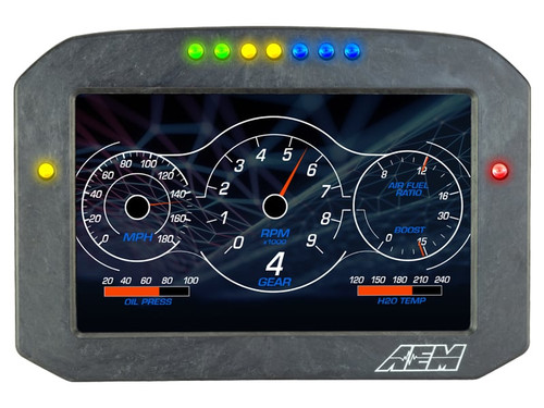 AEM 30-5700F - CD-7 Carbon Flush Digital Dash Display