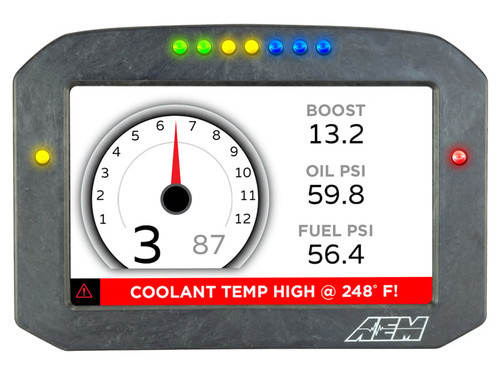 AEM 30-5700F - CD-7 Carbon Flush Digital Dash Display