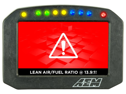 AEM 30-5603F - CD-5LG Carbon Logging Flush Digital Dash Display w/ Internal 20Hz GPS & Antenna