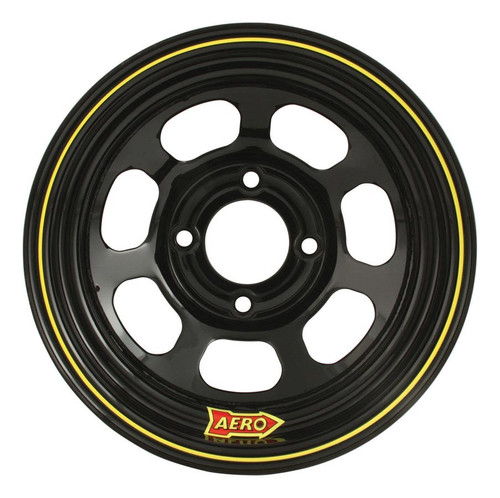 Aero Race Wheels 30-184530 - Wheel - 30-Series - 13 x 8 in - 3.000 in Backspace - 4 x 4.50 in Bolt Pattern - Steel - Black Powder Coat - Each