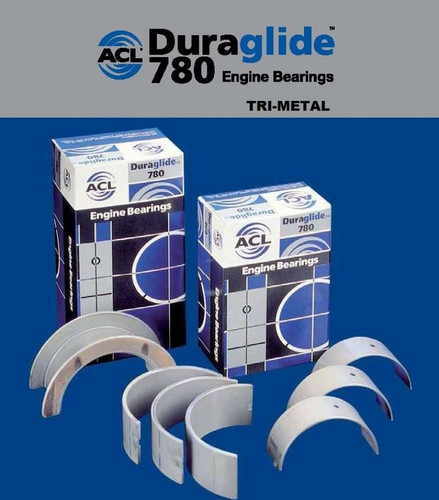 ACL 8B481P-STD - 1956-1998 Chrysler Prod V8 318/340/360 Standard Size Trimetal Rod Bearing Set
