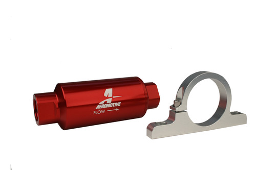 Aeromotive 12336 - Filter / Bracket Combo Kit - 12301 Filter / 12305 Billet Bracket