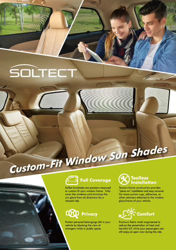 3D MAXpider S1SB0085 - Soltect Sunshade; Rear; Polyester; Black; [Available While Supplies Last];