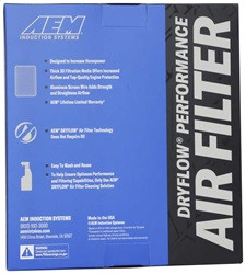 AEM Induction 28-50029 - AEM 2015 Ford Mustang 2.3L/3.7L/5.0L Dryflow Air Filter