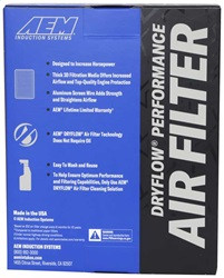AEM Induction 28-50045 - AEM 16-18 Honda Civic (Non Type-R) 2.0L L4 F/I DryFlow Filter