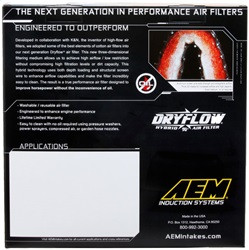 AEM Induction AE-07087 - AEM 10 Dodge Ram 2500/3500 6.7L L6 DSL 11in L x 9.75in W x 6.5in H Replacement DryFlow Air Filter