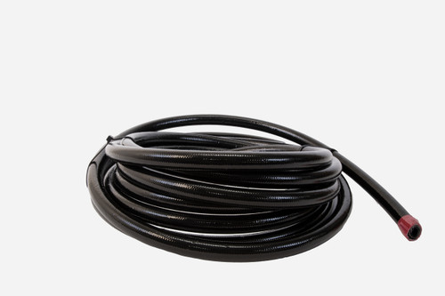 Aeromotive 15333 - PTFE SS Braided Fuel Hose - Black Jacketed - AN-12 x 8ft