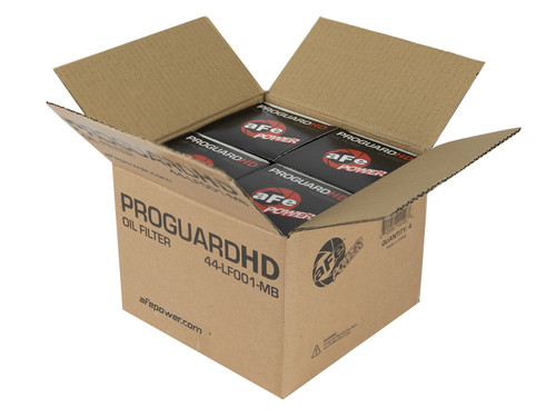 aFe Power 44-LF001-MB - ProGuard D2 Fluid Filters Oil for 01-17 GM Diesel Trucks V8-6.6L (4 Pack)