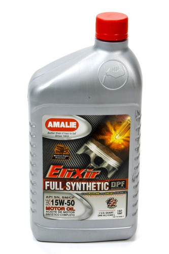Amalie AMA75736-56 - Elixir Full Synthetic 15w50 Oil 1Qt