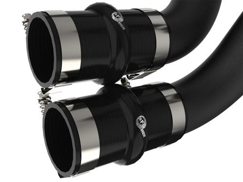 aFe Power 46-20514-B - BladeRunner 21-22 Ford F-150 Ecoboost V6-3.5L(tt) Aluminum Hot and Cold Charge Pipe Kit Black