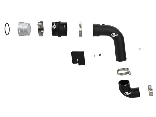 aFe Power 46-20689-B - 23-24 Ford F250/F350 Super Duty V8-6.7L BladeRunner 3 In. Aluminum Cold Charge Pipe- BLK