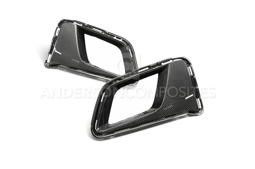 Anderson Composites AC-ADB17CHCAMZL-LE - 17-18 Chevrolet Camaro 1LE Carbon Fiber Type LE Air Duct Bezels