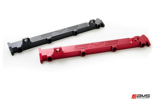 AMS AMS.01.07.0102-2 - Mitsubishi Lancer Evolution VIII/IX 4G63 Fuel Rail - Red