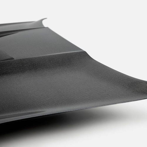 Anderson Composites AC-HD15FDMU350-GT5-DS - 15-20 Ford Mustang Shelby GT350/GT350R Type GT5 Double Sided Carbon Fiber Hood