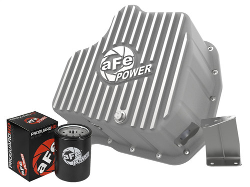 aFe Power 46-71070A - POWER Street Series Engine Oil Pan Raw w/ Machined Fins