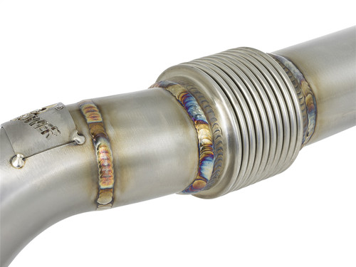 aFe Power 48-33016 - Twisted Steel Header Up-Pipe 08-10 Ford Diesel Trucks V8-6.4L (td)