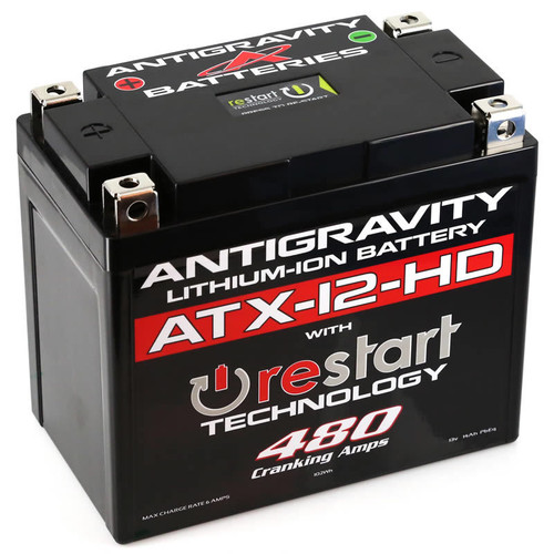 Antigravity Batteries AG-ATX12-HD-RS - Antigravity YTX12 High Power Lithium Battery w/Re-Start